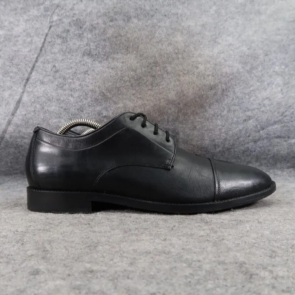 Cole Haan Shoes Men 8.5 Oxford Classic Professional Formal Leather Cap Toe Black